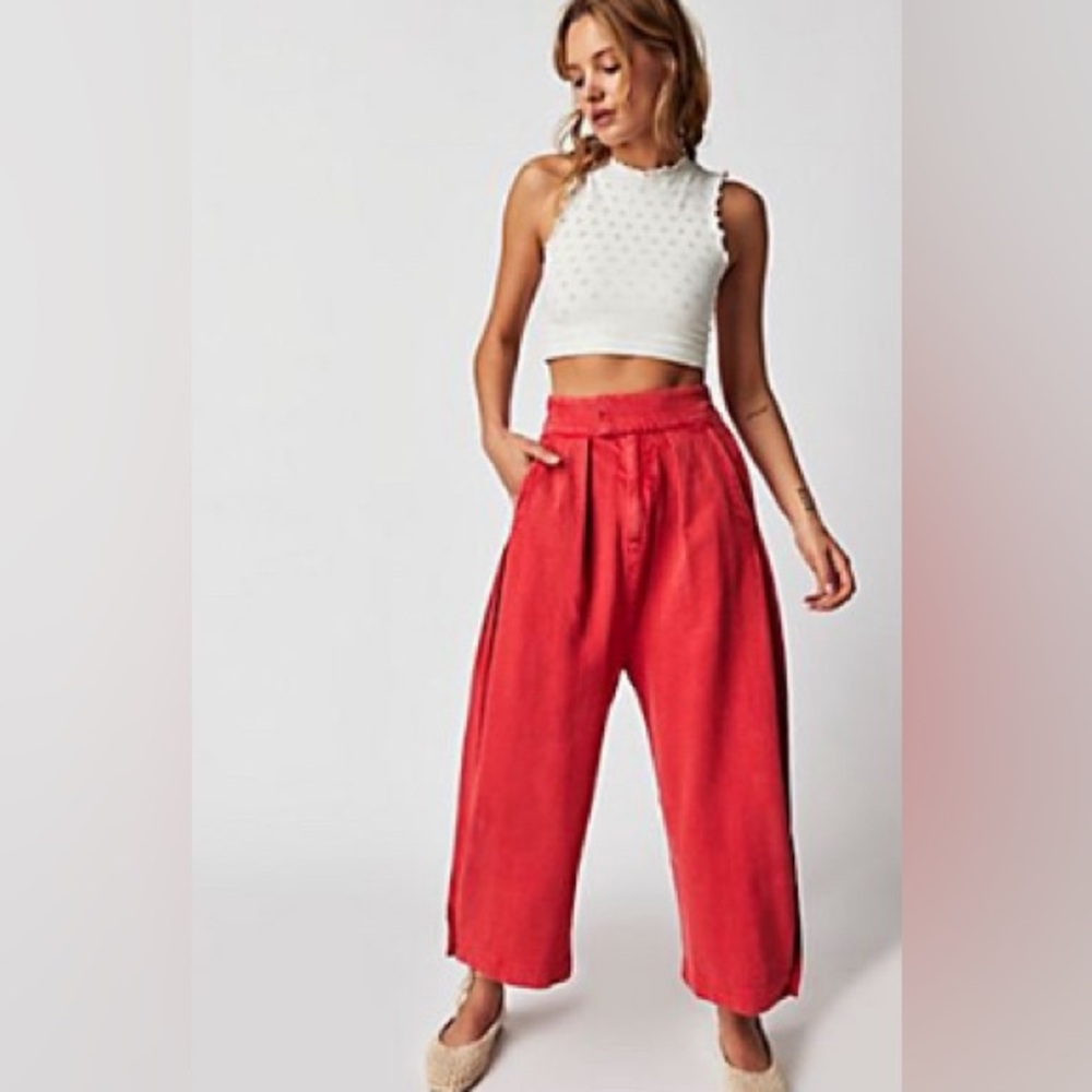 Free People Cool Harbor Wide Leg Pants S